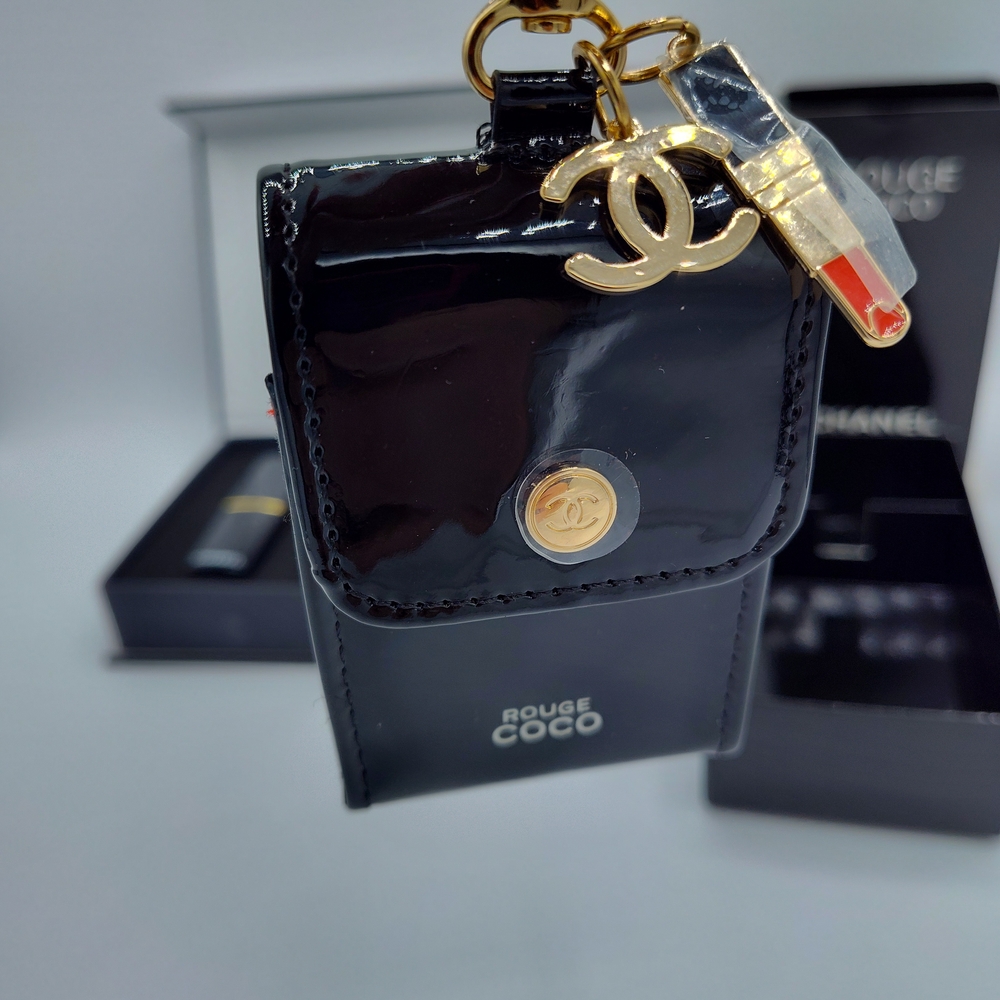 CHANEL Rouge Coco Lipstick Set Patent Holder Charm VIP GWP Limited Edition NIB - Picture 7 of 9